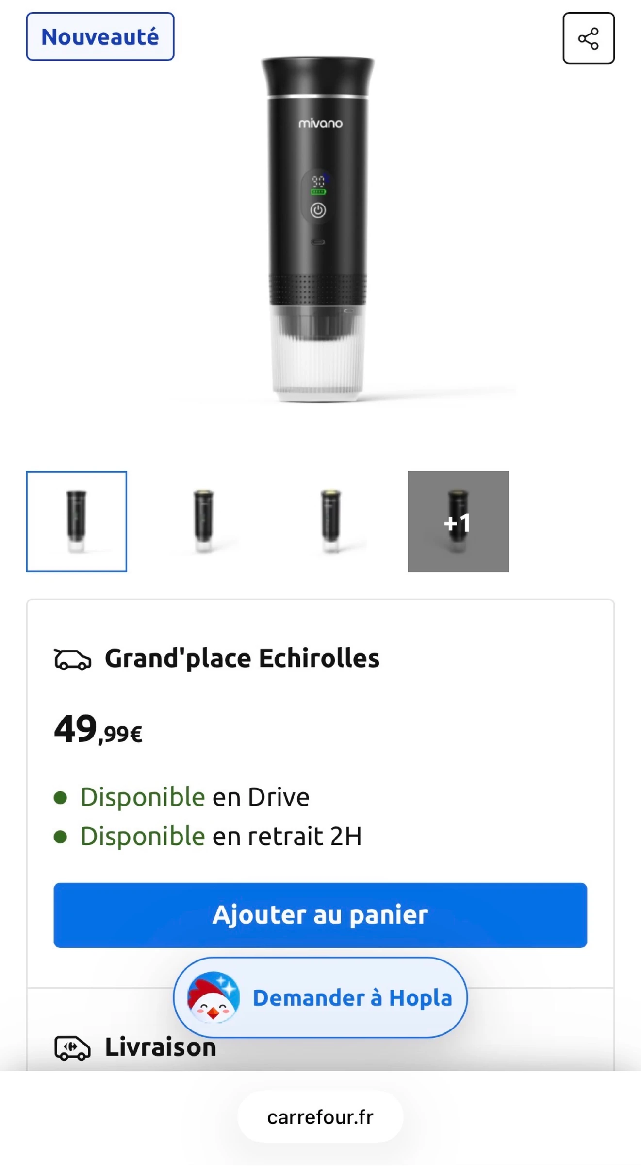 Portable coffee maker LED screen – photo 2